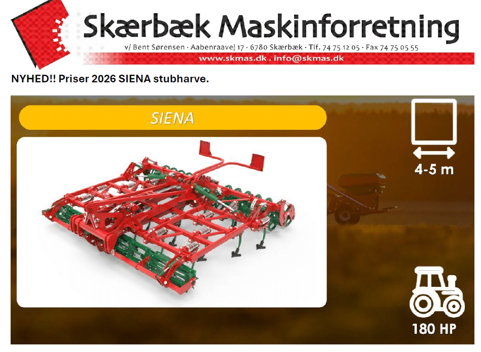 Agro-masz SIENA stubharve nyhed 2026