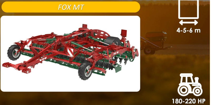 Agro-masz nyhed 2026 FOX MT og FOX LITE bugseret tallerkenharve